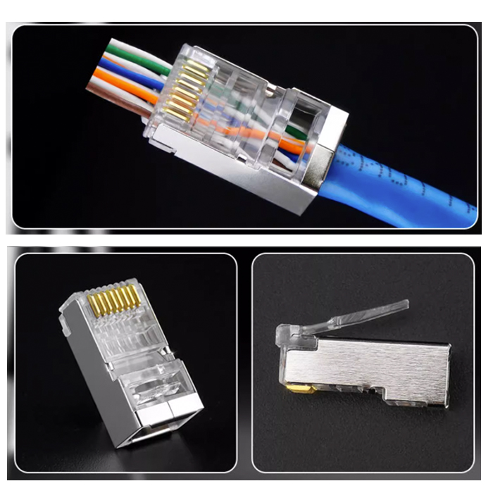 Cat.6 FTP shielded 8P8C Plug Suitable Easy without insert bar